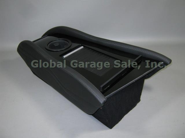 Evannex Tesla Model S Piano Black Leather Center Console Insert CCI + Cup Holder 4