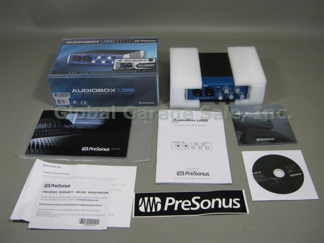 NIB PreSonus Audiobox 2x2 USB Digital Recording System Interface w/Studio One NR