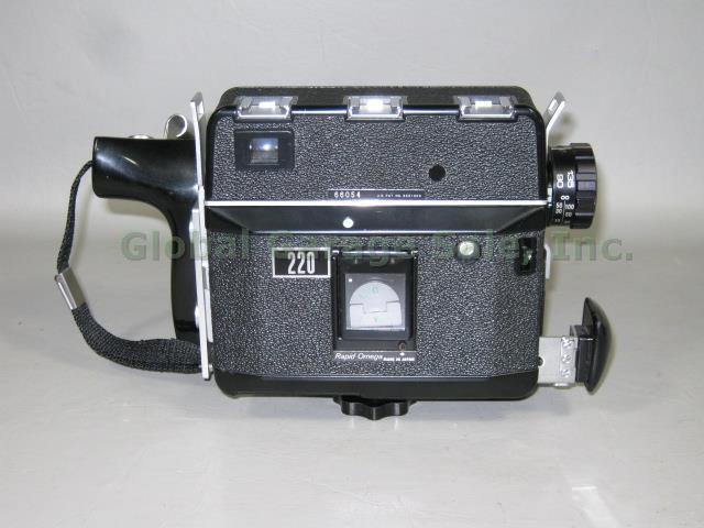 Rapid Omega 200 Camera Super Omegon 3.5 90mm Lens Roll Film Holder 120 220 Grip+ 5