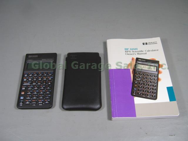 Vtg 1987 Hewlett Packard HP-32SII RPN Scientific Calculator W/ Case + Manual NR!