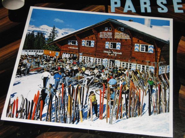 Vtg c1960 Swiss Travel Ski Poster Davos Funicular Railway Robert Capa Photo NR! 4