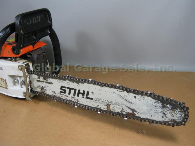 Stihl 032 AV Gas Powered Chainsaw 18" Rollomatic Bar Chain Hard Case NO RESERVE! 4