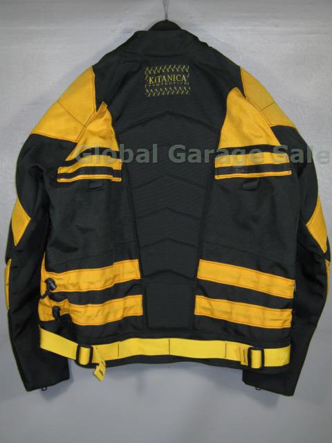 Mens Kitanica Tactical Motorcycle Biker Jacket Yellow/Black W/ Armor Padding NR! 1