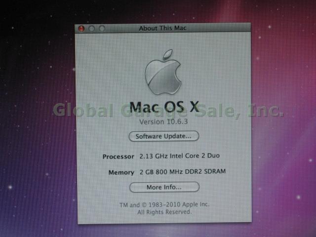 13" Apple MacBook A1181 MC240LL/A 2.13GHz Core 2 Duo 2GB 160GB Wireless Keyboard 4