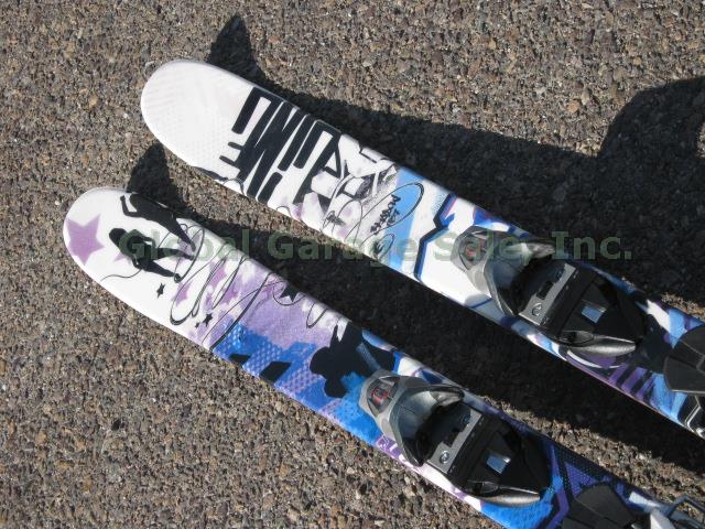 Womens Line Shadow 157 Twin Tip Downhill Skis W/ Rossignol Axial 2 Bindings NR!! 1