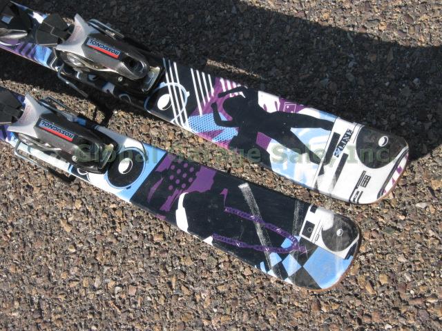 Womens Line Shadow 157 Twin Tip Downhill Skis W/ Rossignol Axial 2 Bindings NR!! 2