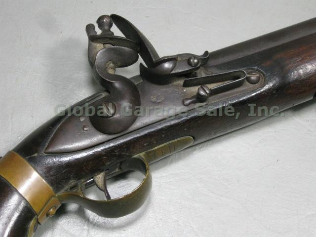 Antique Early 1800s British East India Company Military Flintlock Pistol 1
