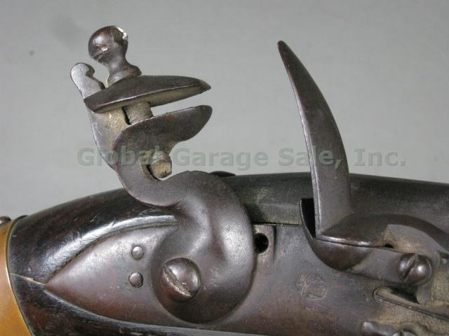 Antique Early 1800s British East India Company Military Flintlock Pistol 2