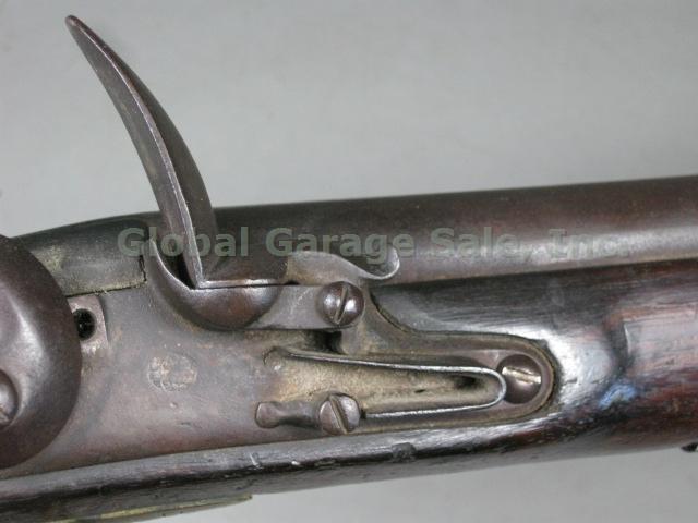 Antique Early 1800s British East India Company Military Flintlock Pistol 3