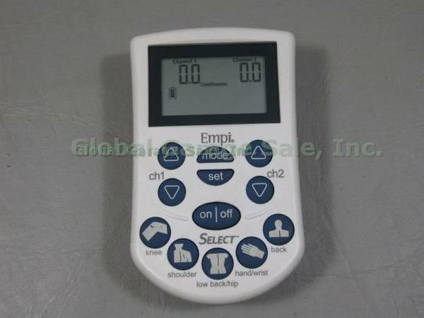Empi Select TENS Pain Management System Device Bundle Lot Manual Electrodes + NR 1