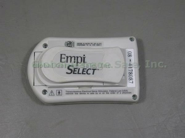 Empi Select TENS Pain Management System Device Bundle Lot Manual Electrodes + NR 3