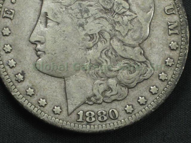 1880 CC United States Morgan Silver Dollar Coin Carson City No Reserve Price! 2