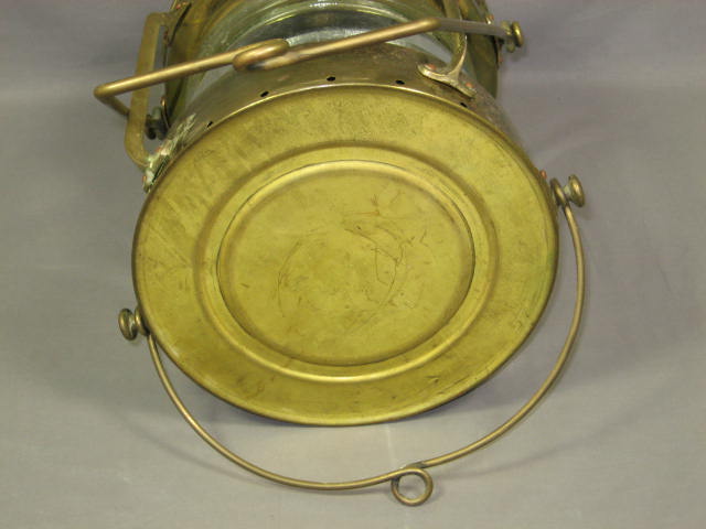 Antique Brass Anchor Ships Nautical Lantern Lamp Light 9