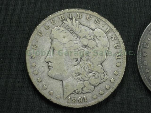 1891 CC + O United States Morgan Silver Dollar Coins Lot Carson City No Reserve! 1