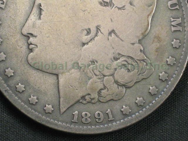 1891 CC + O United States Morgan Silver Dollar Coins Lot Carson City No Reserve! 9