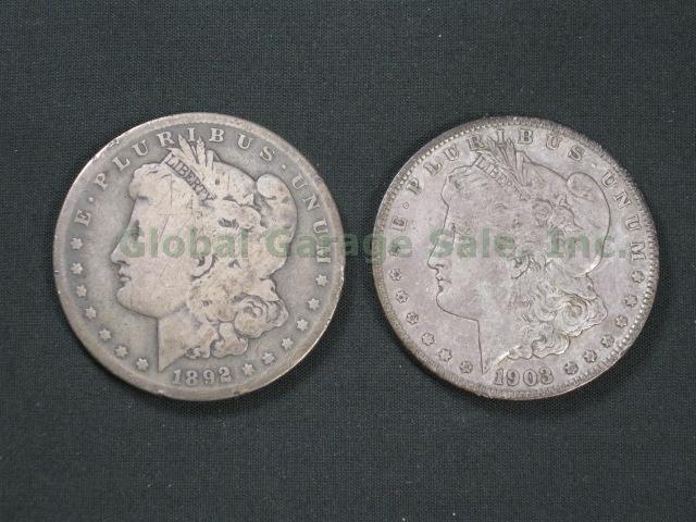 1892 + 1903 S United States Morgan Silver Dollars Lot No Reserve Price!