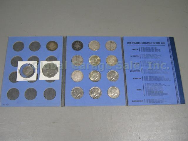 US Silver Coin Lot 1893-1979 Walking Liberty Kennedy Franklin Half Dollar Ike NR