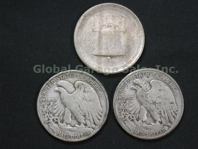 US Silver Coin Lot 1893-1979 Walking Liberty Kennedy Franklin Half Dollar Ike NR 4