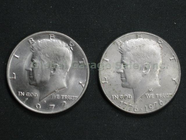 US Silver Coin Lot 1893-1979 Walking Liberty Kennedy Franklin Half Dollar Ike NR 11