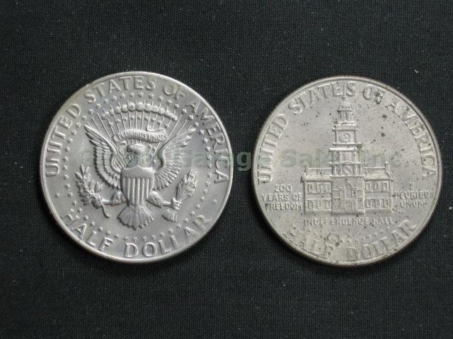 US Silver Coin Lot 1893-1979 Walking Liberty Kennedy Franklin Half Dollar Ike NR 12