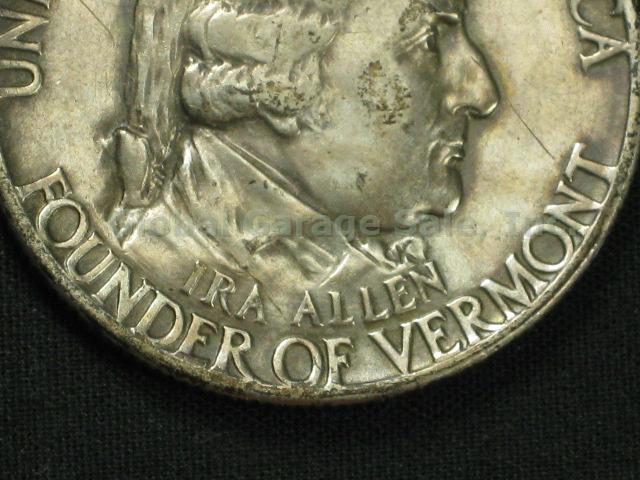 1927 Vermont Sesquicentennial Commemorative Silver Half Dollar No Reserve Price! 2