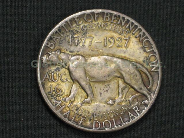1927 United States Vermont Sesquicentennial Commemorative Silver Half Dollar NR! 3