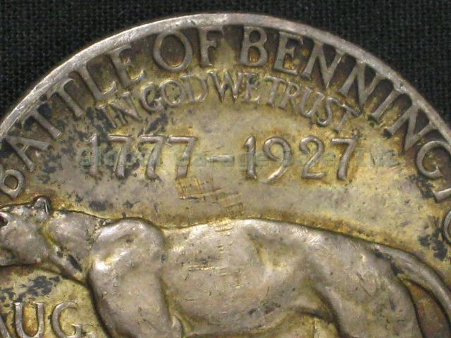 1927 United States Vermont Sesquicentennial Commemorative Silver Half Dollar NR! 4