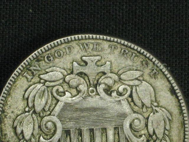 RARE United States 1866 Shield Nickel With Rays + Mint Error No Reserve Price! 4