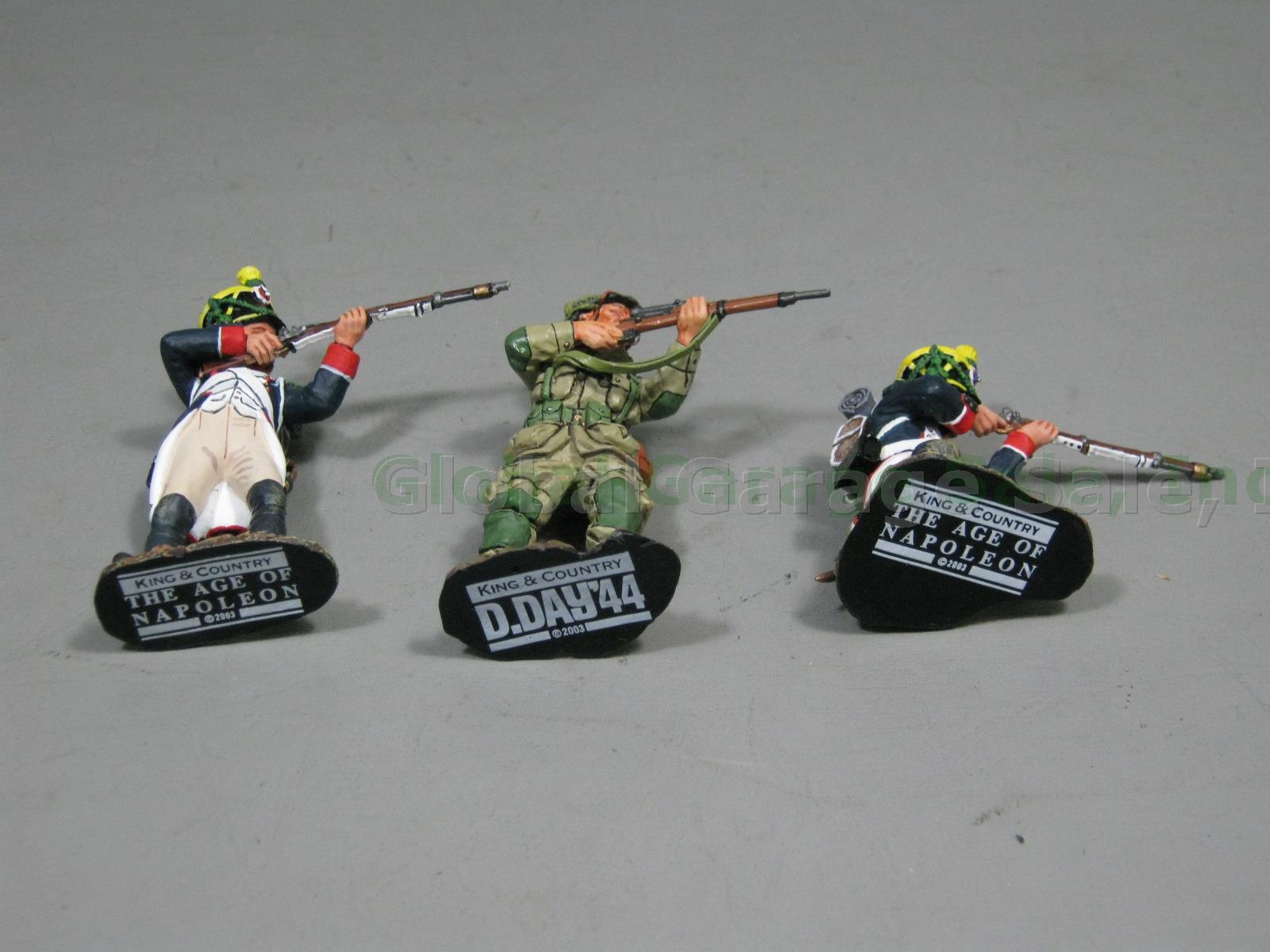 2003 King & Country D Day 44 Soldier Rifle + 2 Age Of Napoleon Figures NA20 NA22 2