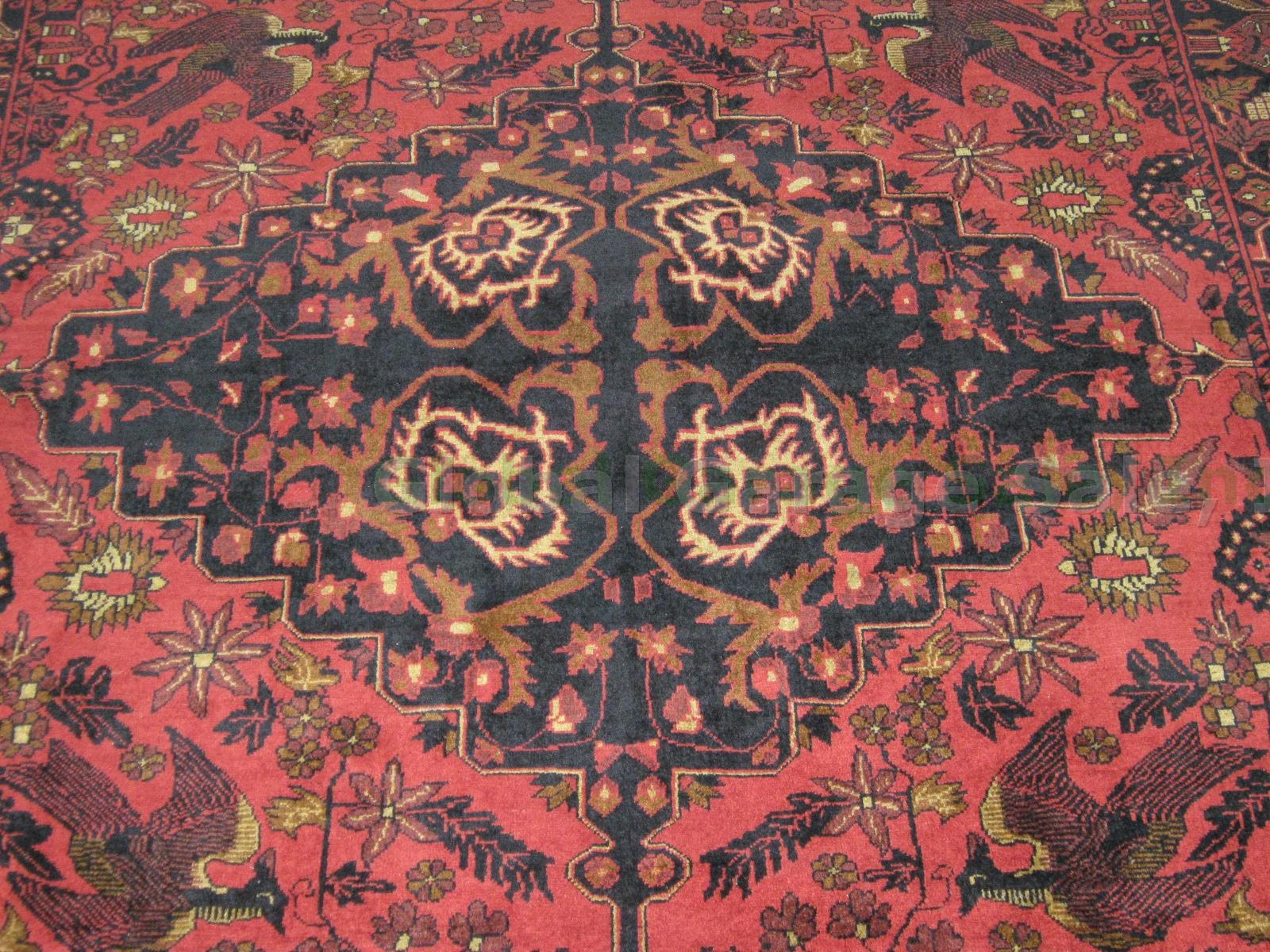 Vintage Afghan Persian Tribal Wool Carpet Area Rug 6