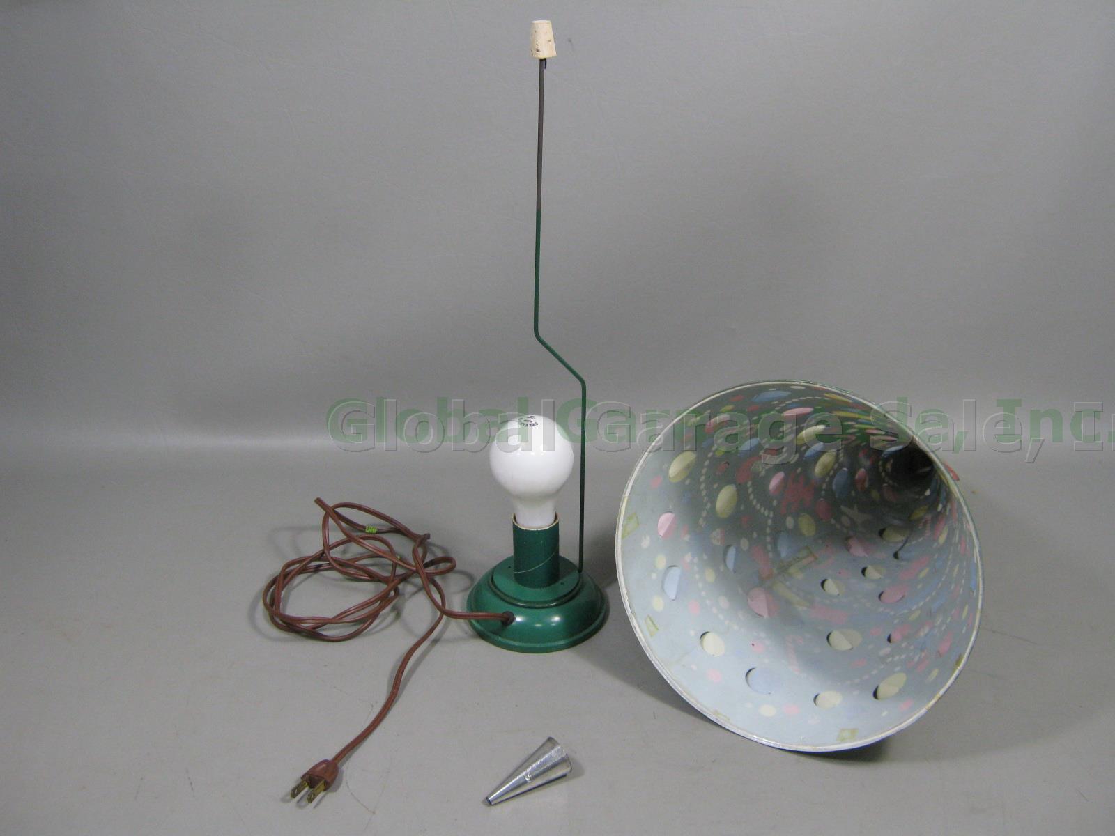 Vtg 50s Goodman Illuminated Rotating Christmas Tree Motion Lamp W/ Original Box! 4