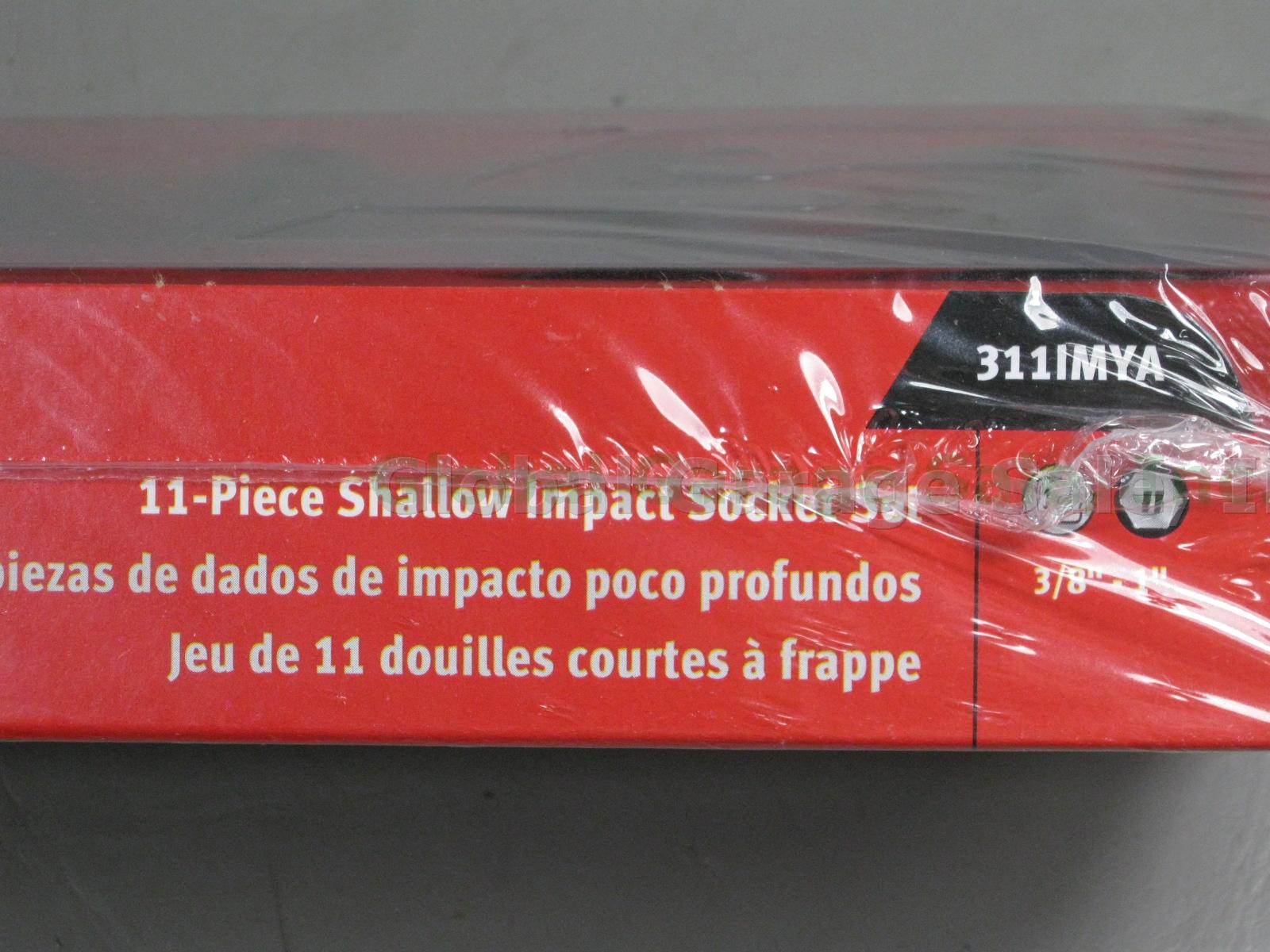NEW Sealed Snap-On 311IMYA 11 Piece Shallow Impact Socket Set 3/8"-1" No Reserve 1