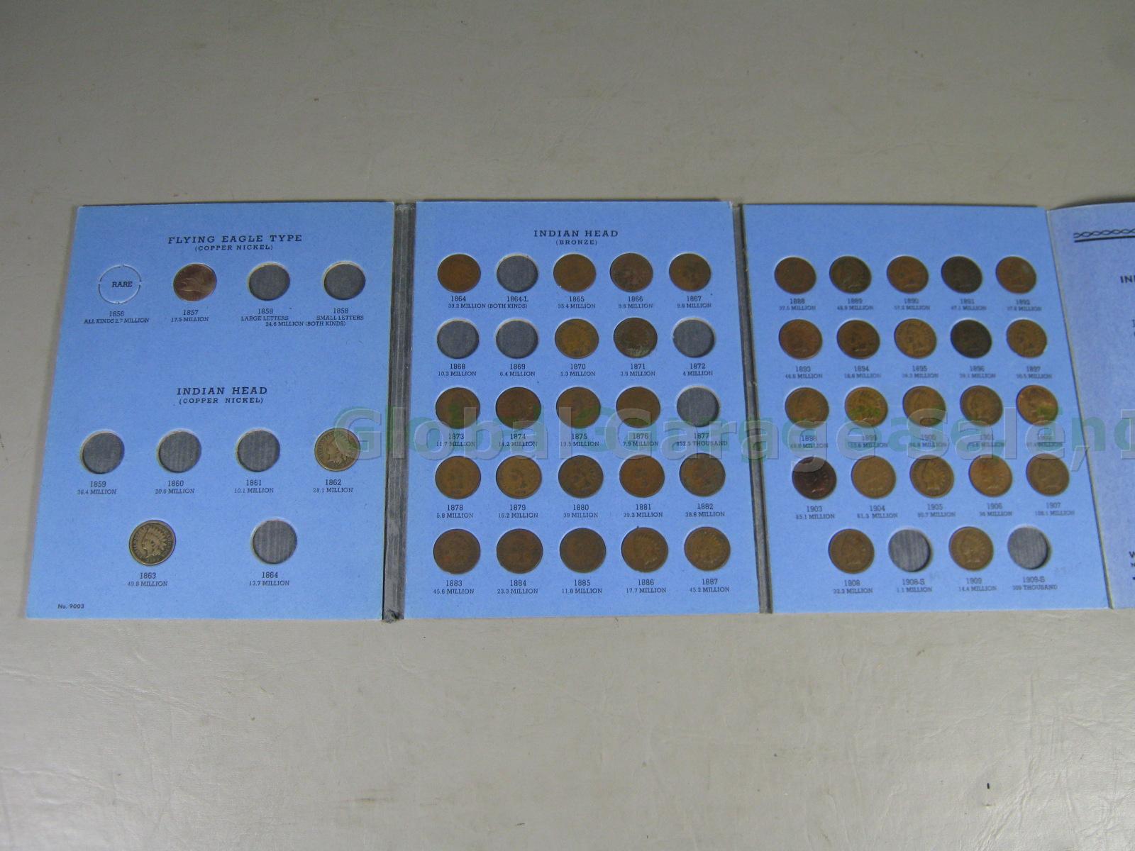 Whitman Album 1857-1909 Flying Eagle Indian Head Penny Cent Lot 45 Coins No Res!