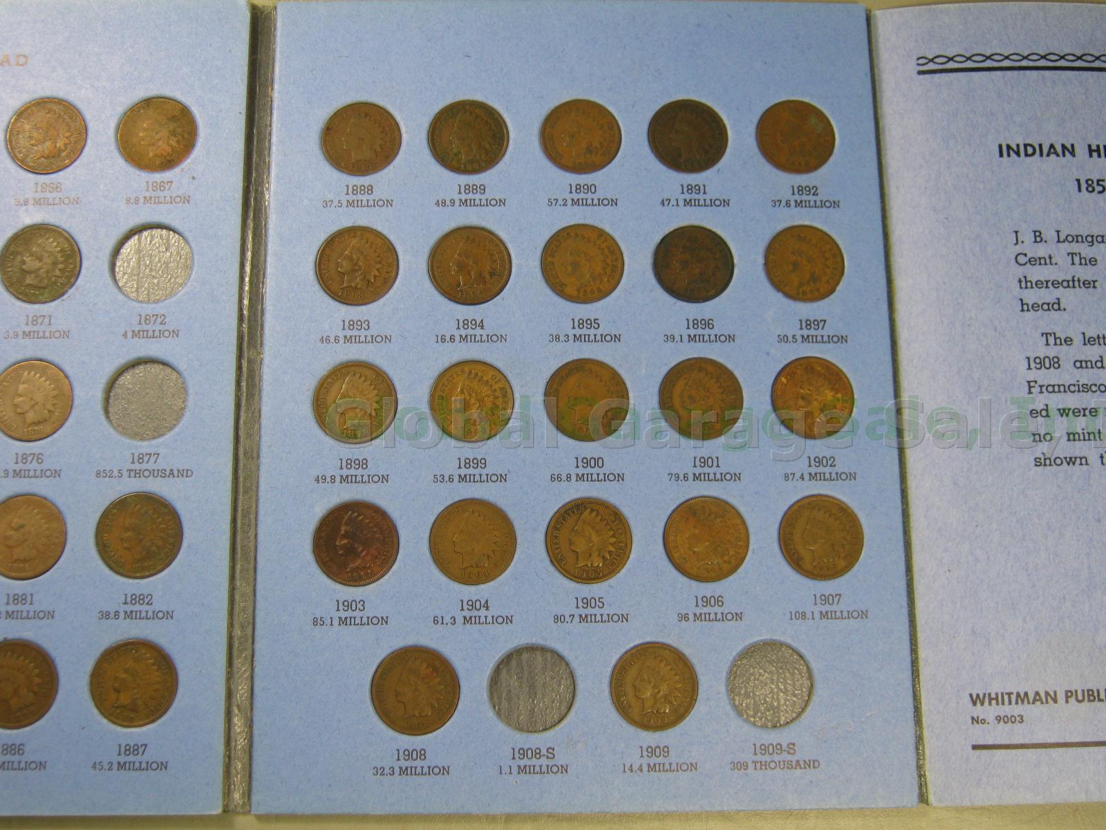 Whitman Album 1857-1909 Flying Eagle Indian Head Penny Cent Lot 45 Coins No Res! 3