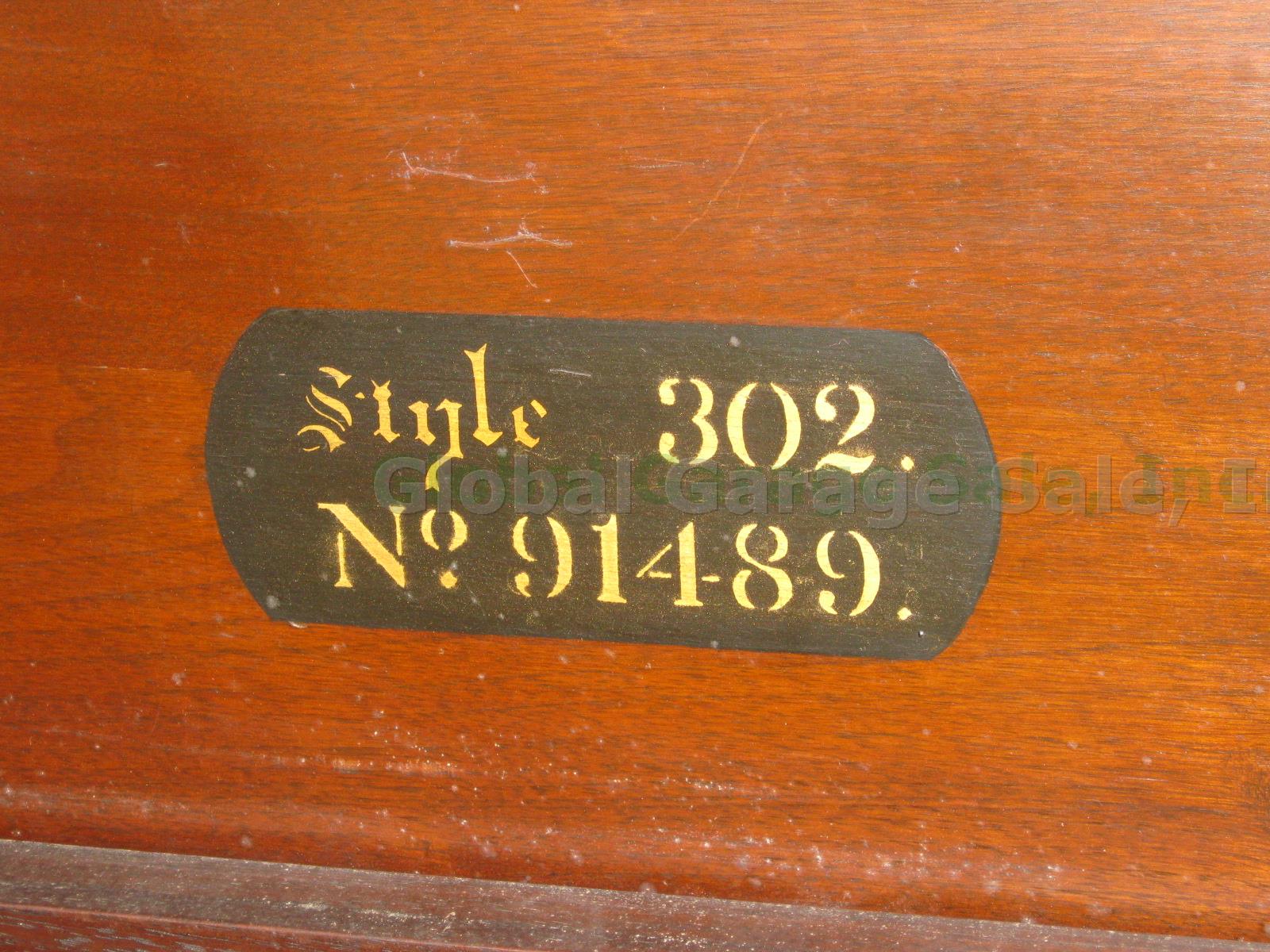 Vtg Antique Mason Hamlin Resonant Case Reed Cabinet Pump Organ 302 #91489 1870 6