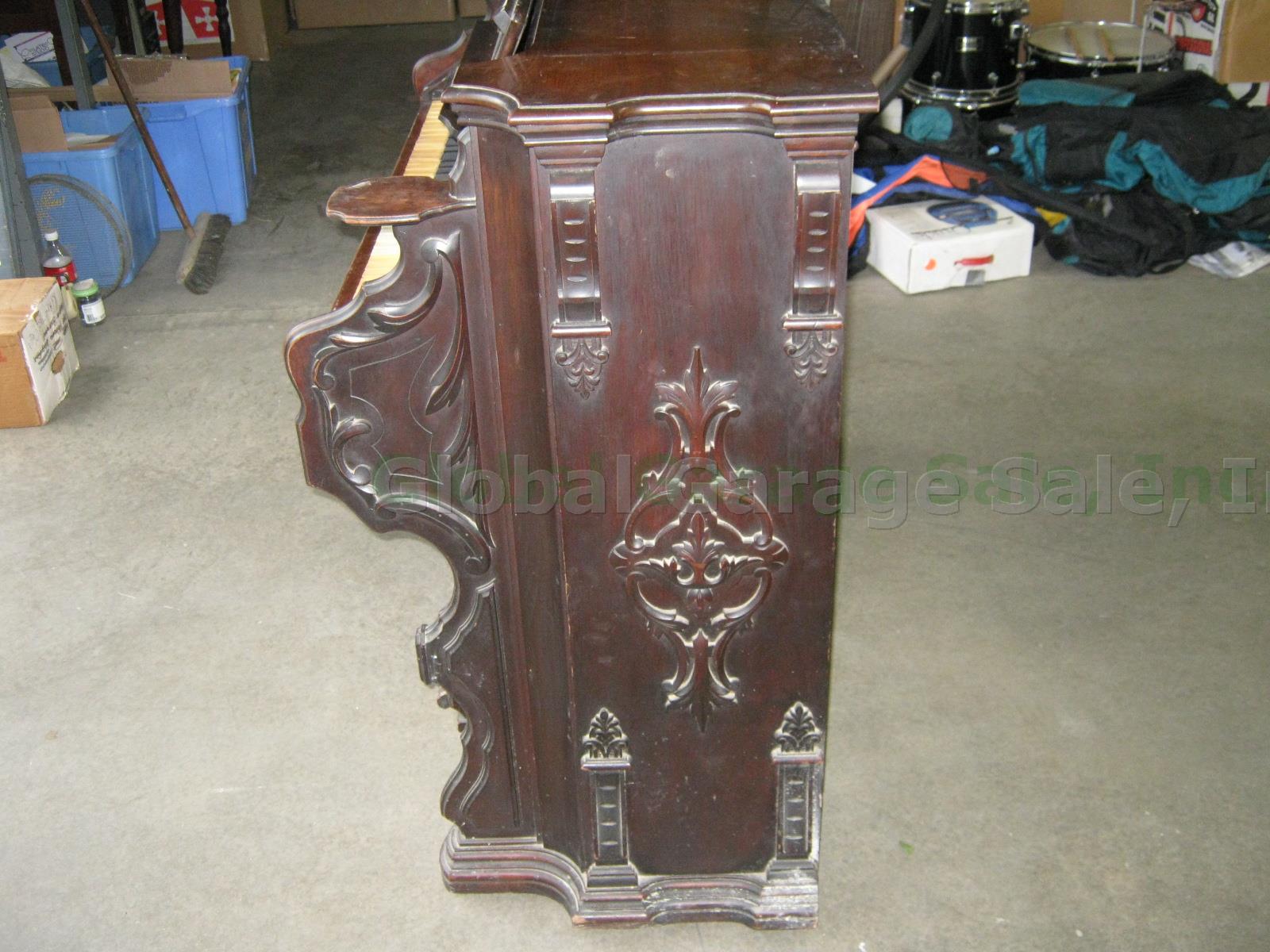 Vtg Antique Mason Hamlin Resonant Case Reed Cabinet Pump Organ 302 #91489 1870 11