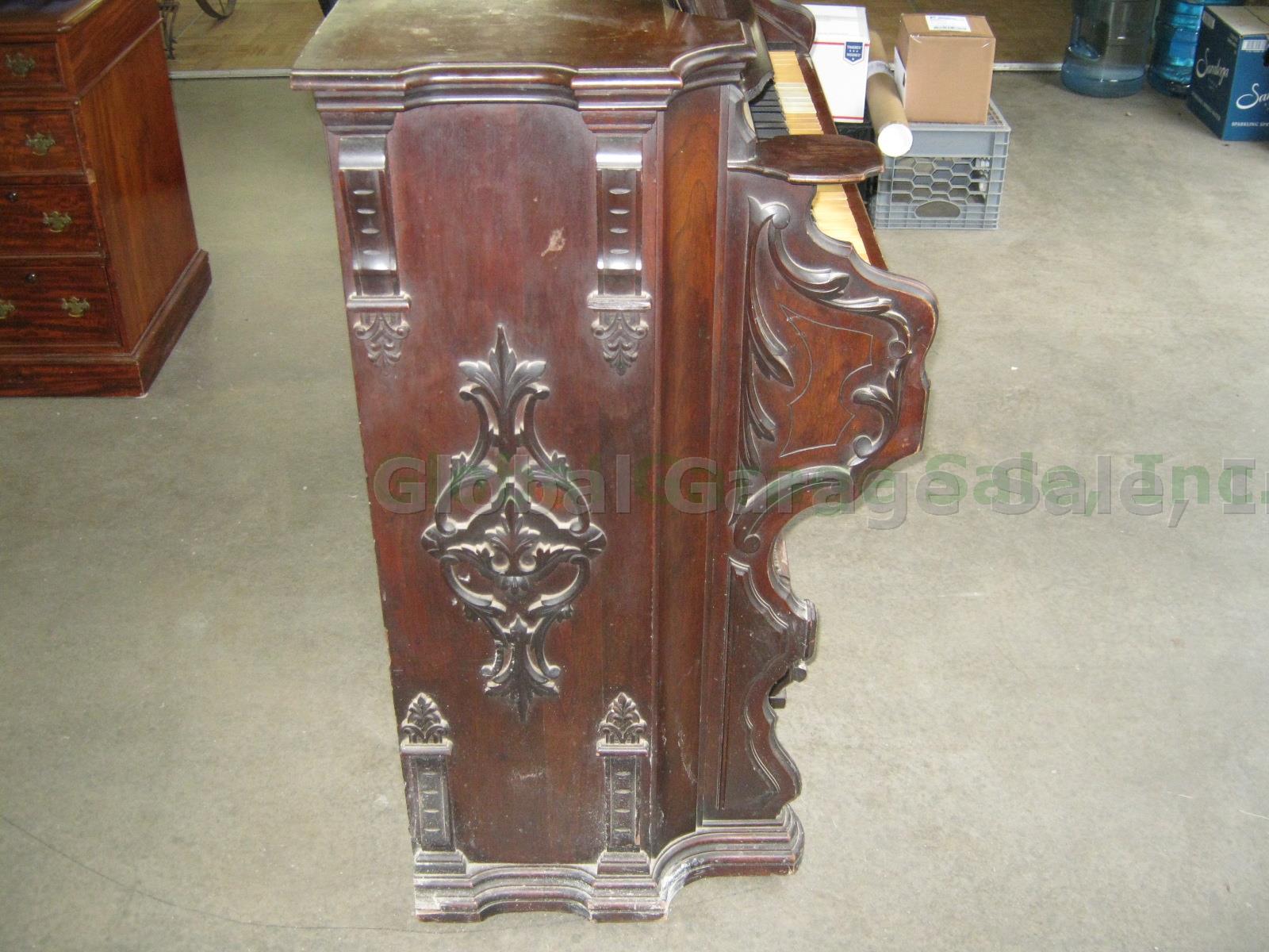 Vtg Antique Mason Hamlin Resonant Case Reed Cabinet Pump Organ 302 #91489 1870 12