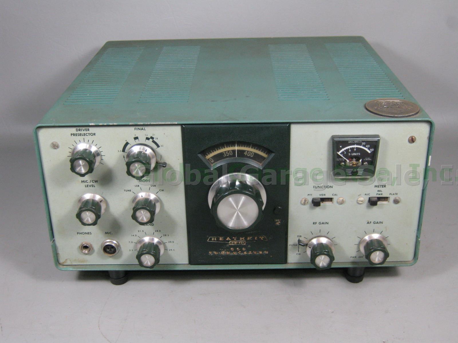Vtg Heathkit HW 101 SSB Amateur Ham Tube Radio Transceiver For Parts/Repair NR!!