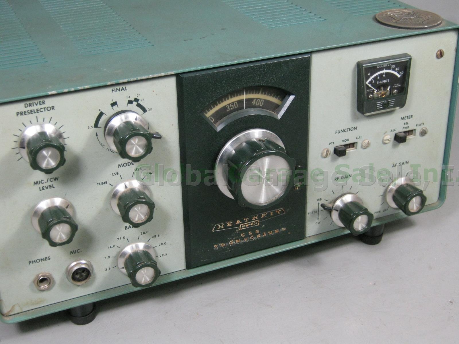 Vtg Heathkit HW 101 SSB Amateur Ham Tube Radio Transceiver For Parts/Repair NR!! 1