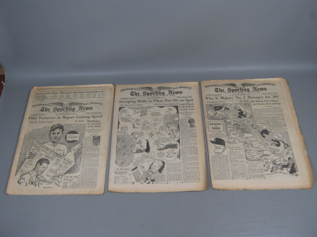 19 Vtg The Sporting News 1946 Ted Williams Stan Musial Babe Ruth Jackie Robinson 3
