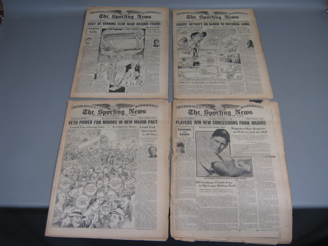 19 Vtg The Sporting News 1946 Ted Williams Stan Musial Babe Ruth Jackie Robinson 6