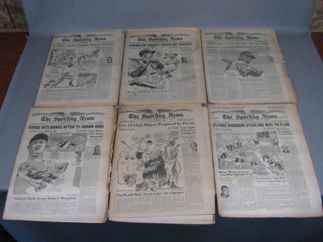 41 Vtg The Sporting News 1948 Baseball Lot Red Sox Stan Musial Satchel Paige NR! 7