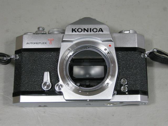 Konica Autoreflex T SLR Camera Hexanon AR 52mm 1.8 Telephoto 135mm Lens Bundle + 1
