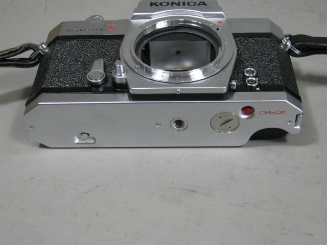Konica Autoreflex T SLR Camera Hexanon AR 52mm 1.8 Telephoto 135mm Lens Bundle + 4