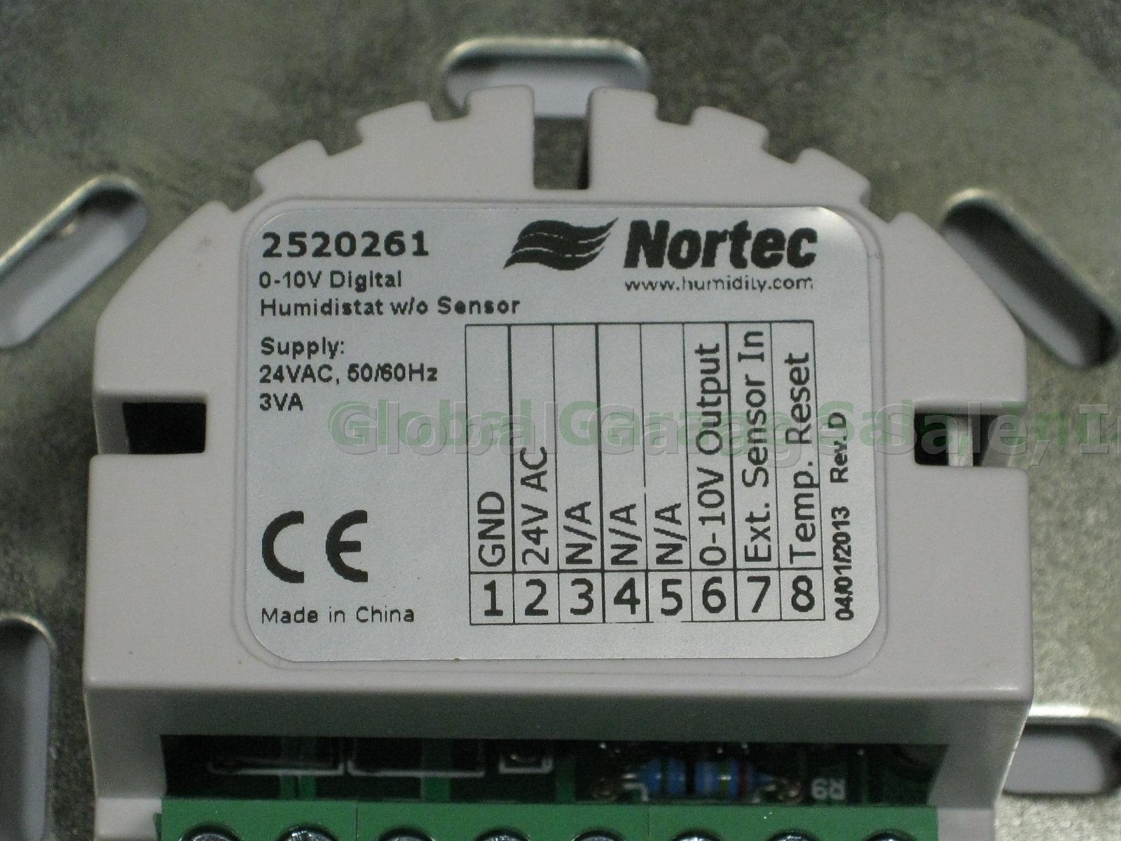 New Nortec 252-0266 0-10V Digital Modulating Duct Mount Humidistat Pkg Rev C NR! 3