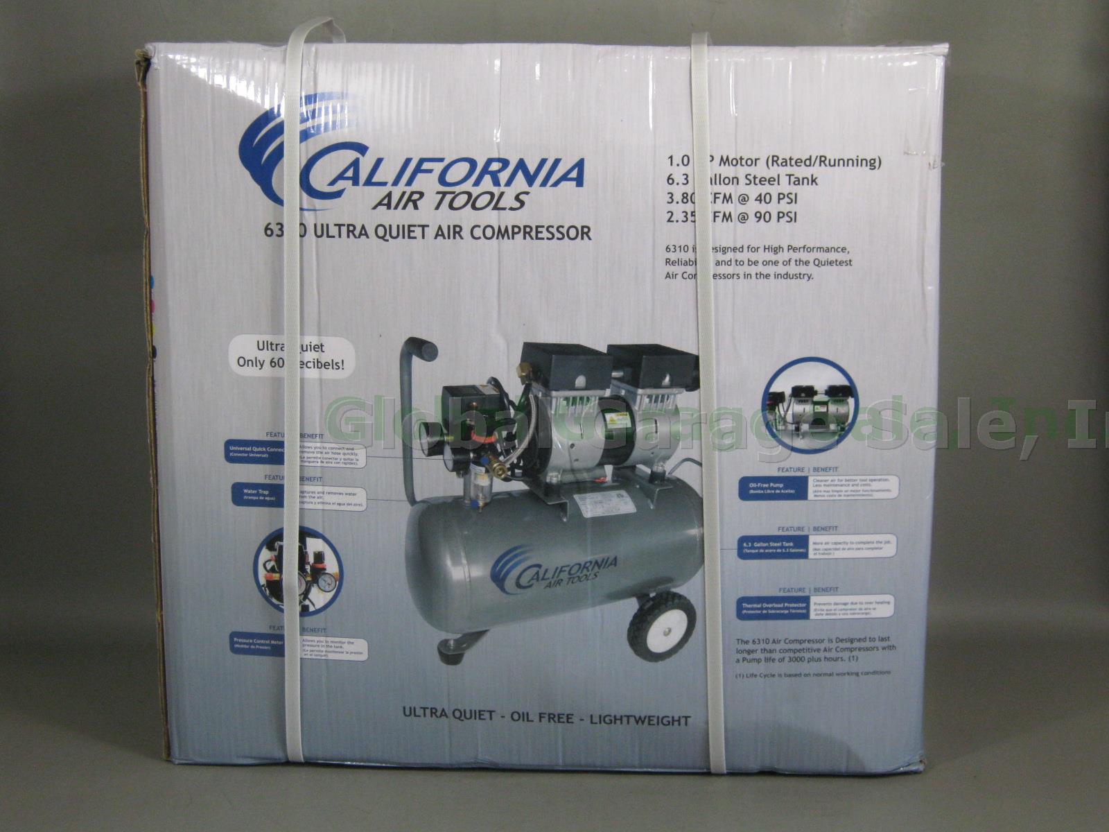 NEW California Air Tools 6310 Ultra Quiet Oil Free Dental Lab Air Compressor NR!