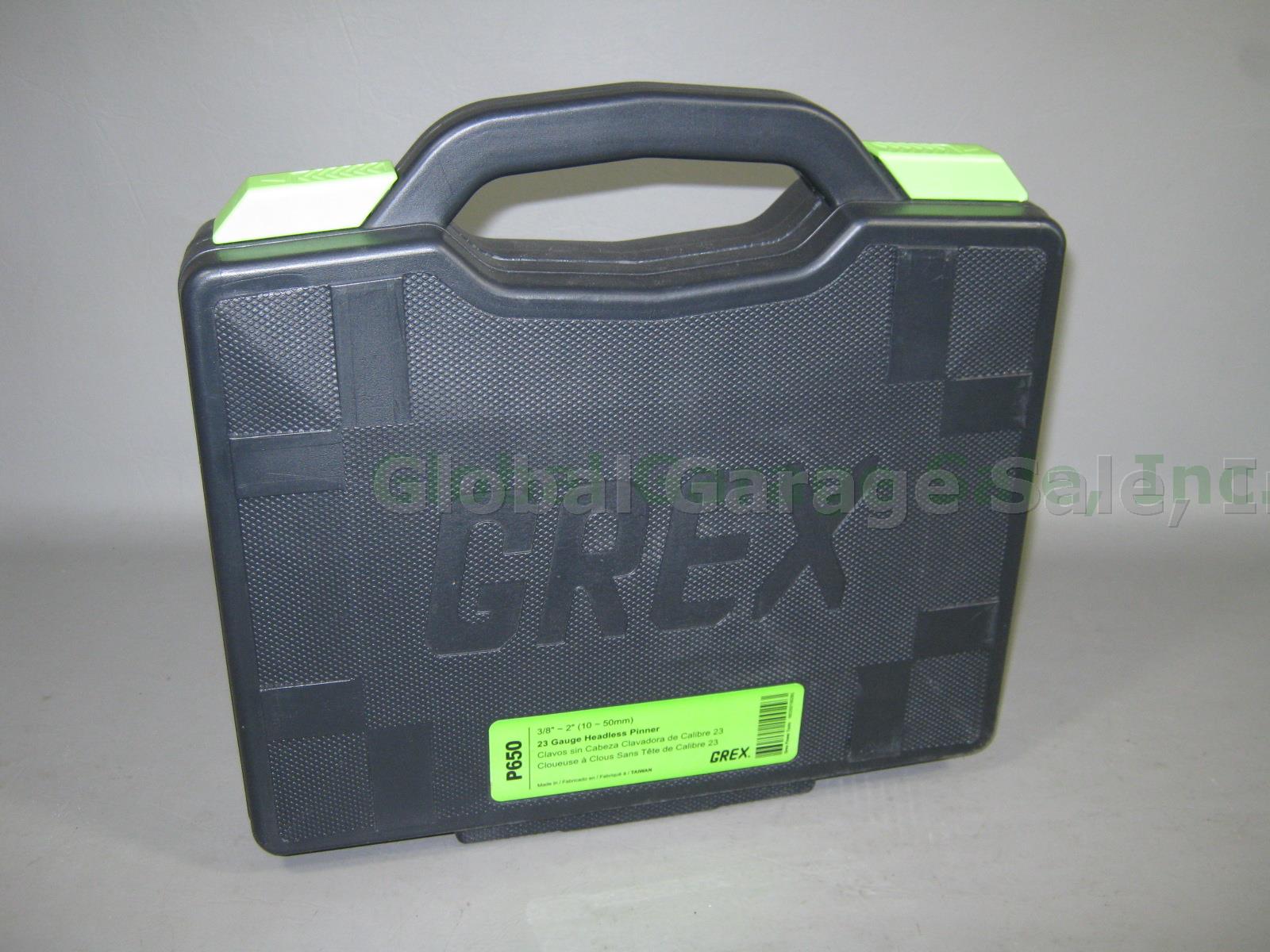 NEW Grex P650 23 Gauge Headless Pinner Kit W/ Case + 3/8"~2" Inch 10~50mm NO RES 7