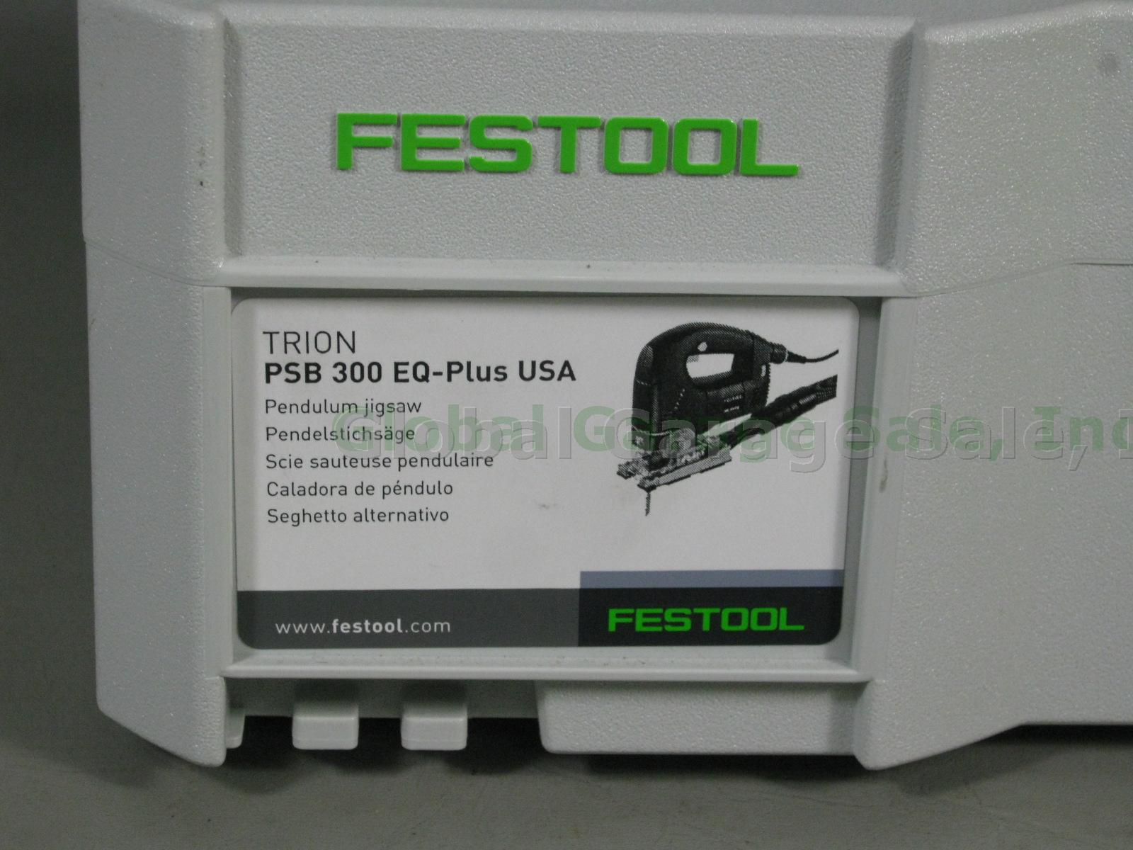 BRAND NEW Festool Trion PSB 300 EQ Plus USA Pendulum Jigsaw T-Loc Sustainer Case 7