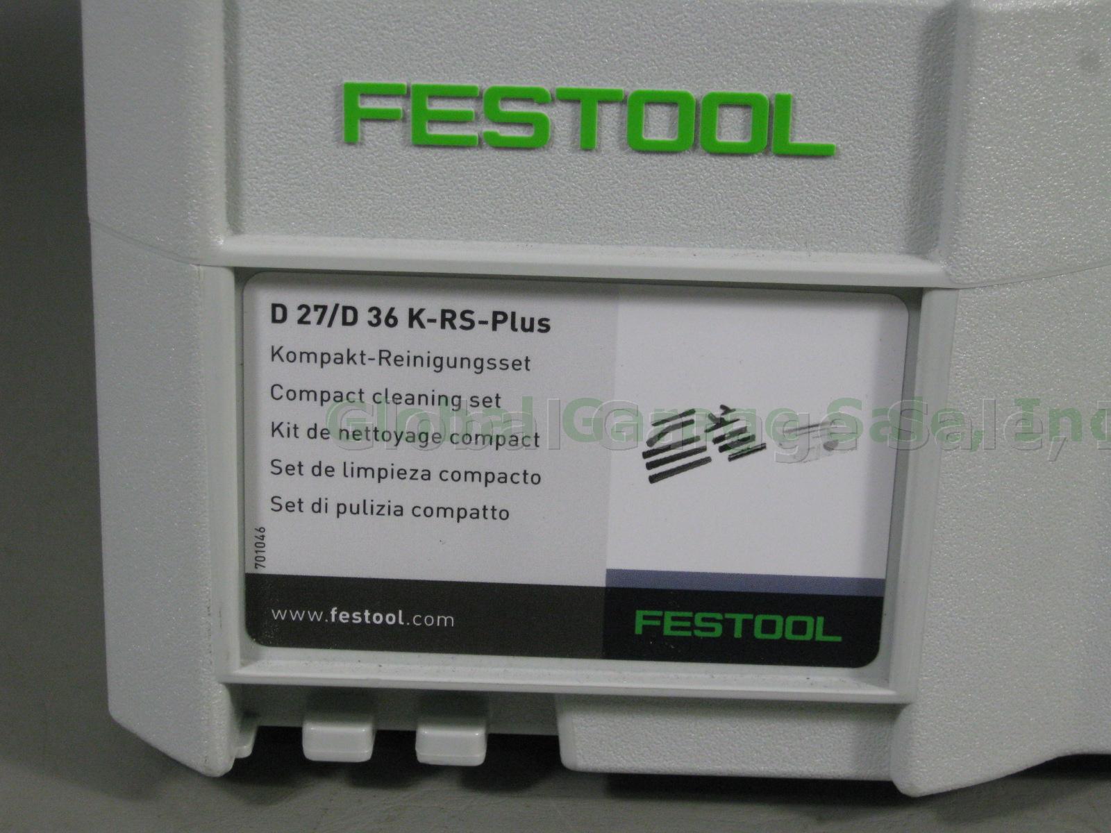 NEW Festool D 27/D 36 K-RS-Plus Compact Cleaning Set 497697 T-Loc Sustainer Case 4