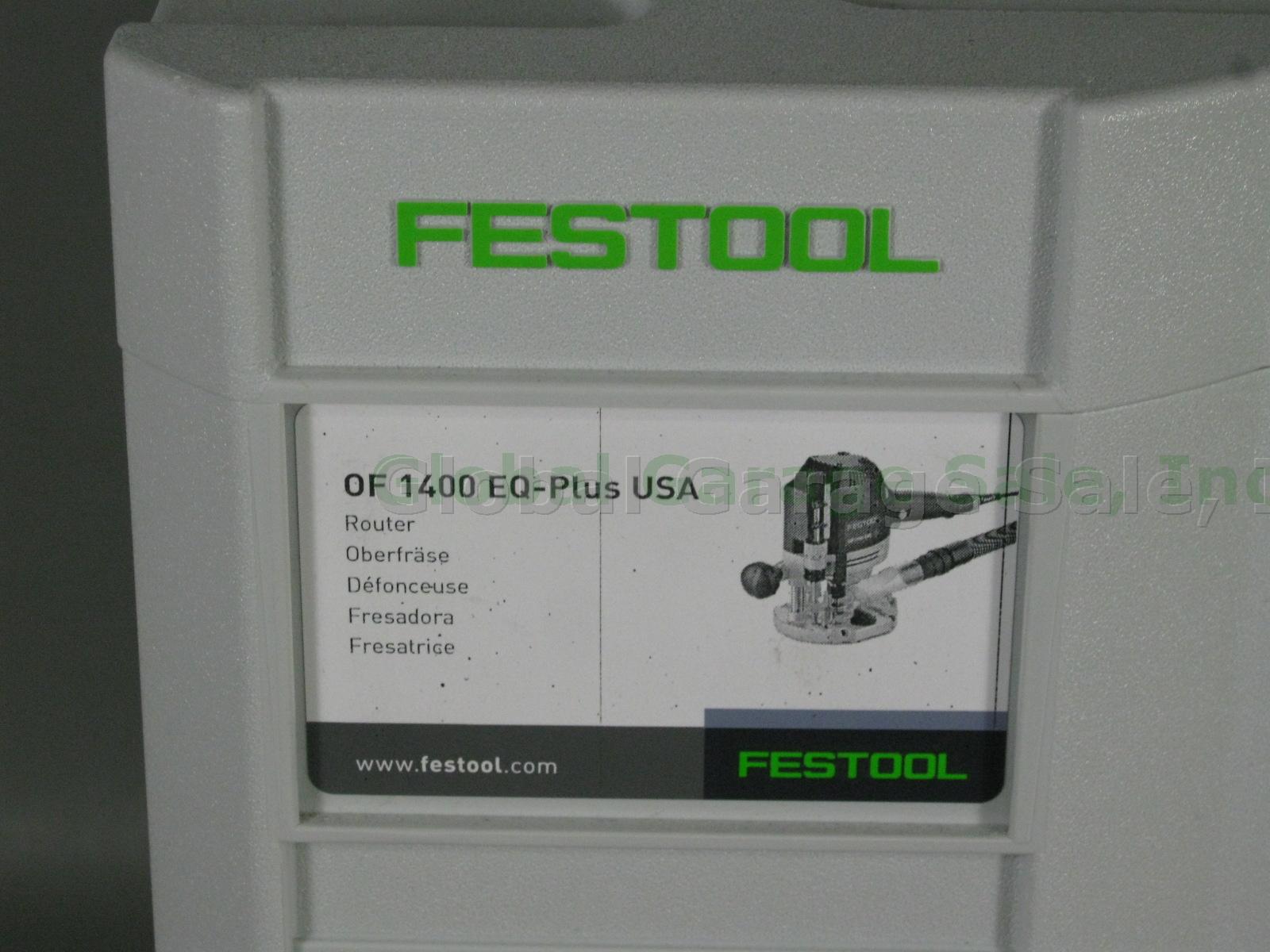 Brand New! Festool OF 1400 EQ-Plus USA Router 574342 w/ T-Loc Sustainer Case 6